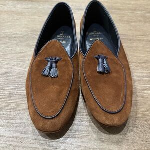 Todd Snyder Tan Suede Tassel Loafers